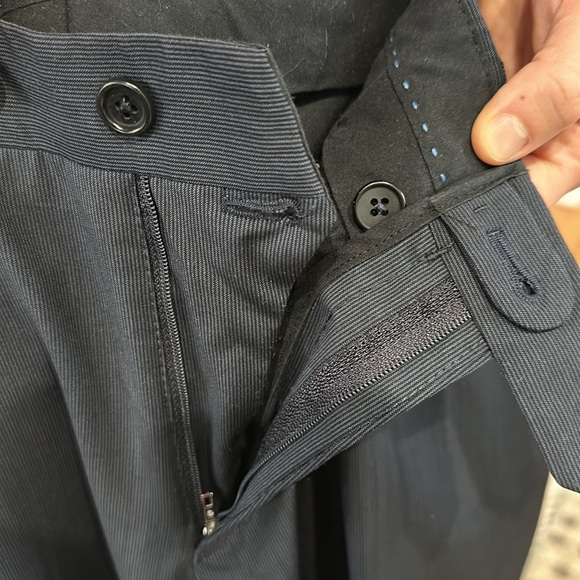 Massimo Dutti Wool and Cashmere Suit Navy Blue - Picture 9 of 15